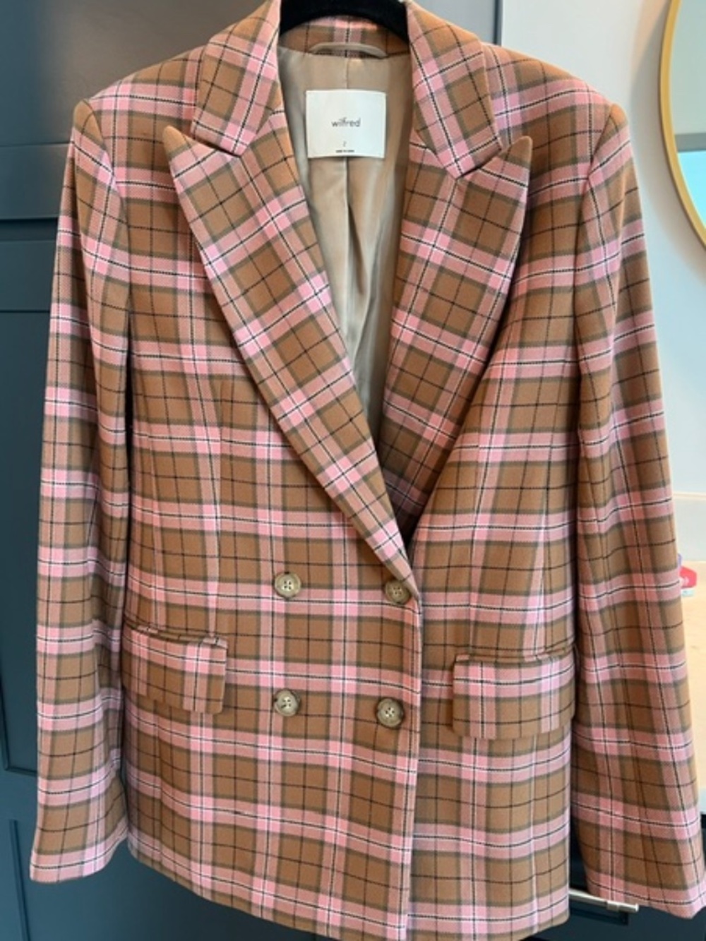 Wilifred Plaid Blazer - Tailored Statement Blazer (US size 2)